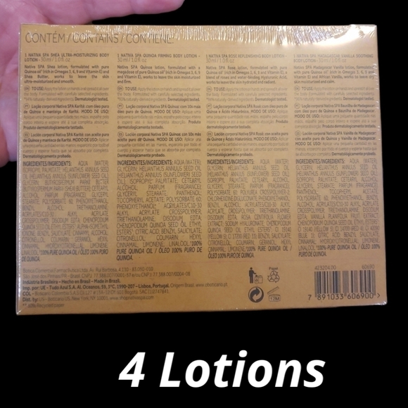 Nativa Spa Starter Kit NIB 4 Body Lotions Natural Vegan Cruelty Free - Picture 3 of 5